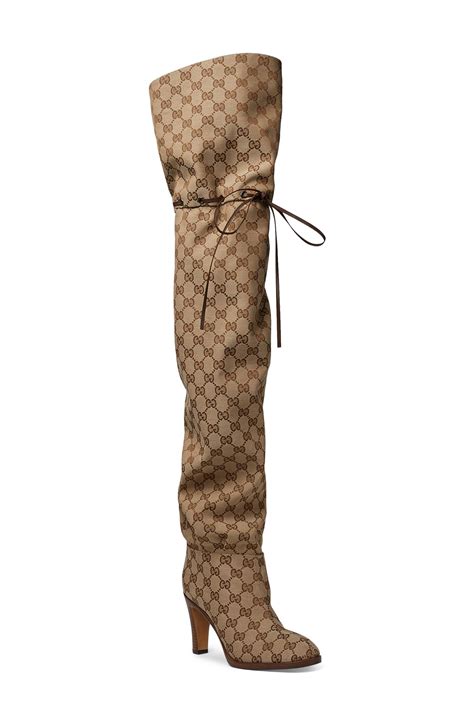 gucci gg over the knee boots|gucci boots snake bottom.